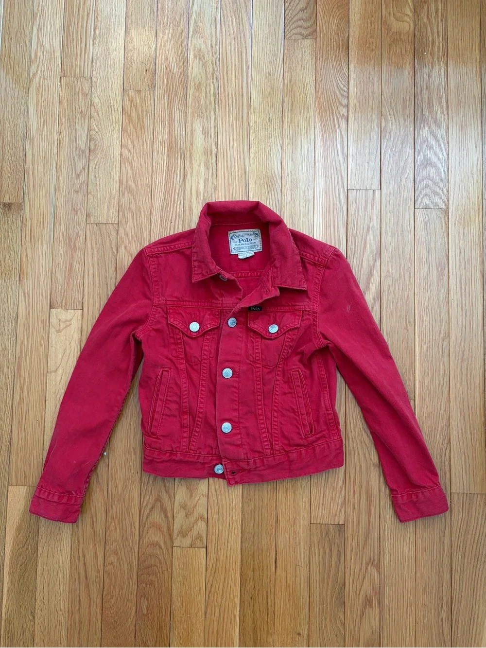 Polo Ralph Lauren Kids Red Denim Jean Jacket